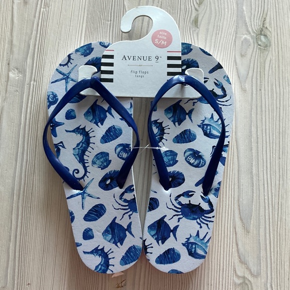 Shoes - Marine Life Flip Flops